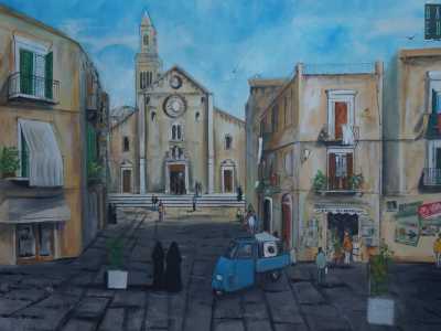 ...e piazza Federico II con uno scorcio della Cattedrale